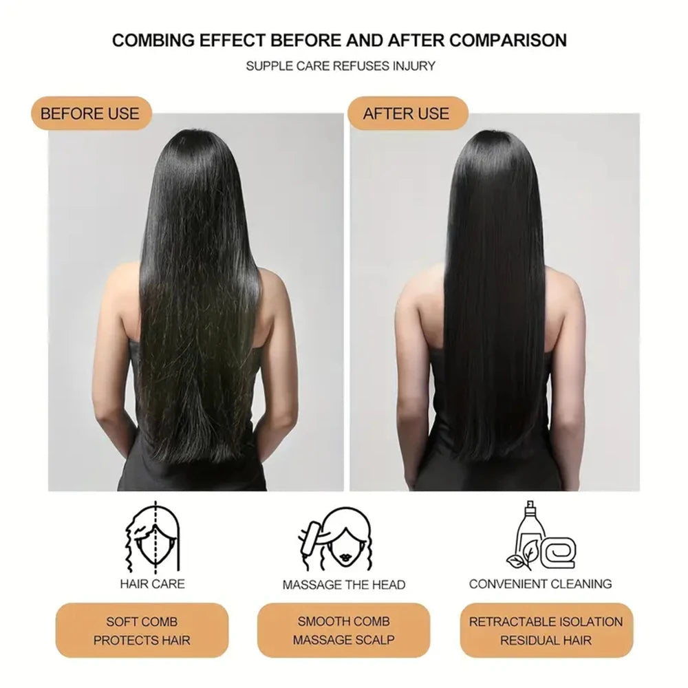 Cepillo mágico suave y retráctil perfecto para tu cabello