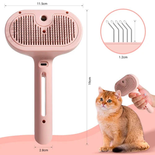 Cepillo Vapor Para Perros y Gatos